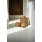 Der koloniale Peek-a-Boo-Korb – Naturbraun – M