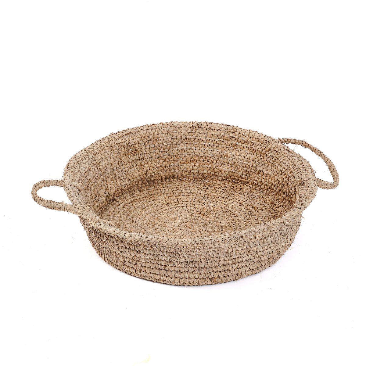 Die Raffia-Korbtabletts – Natur – L