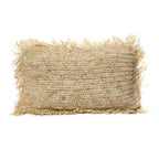 Die Raffia -Kissenbedeckung rechteckig - natürlich - 30x50