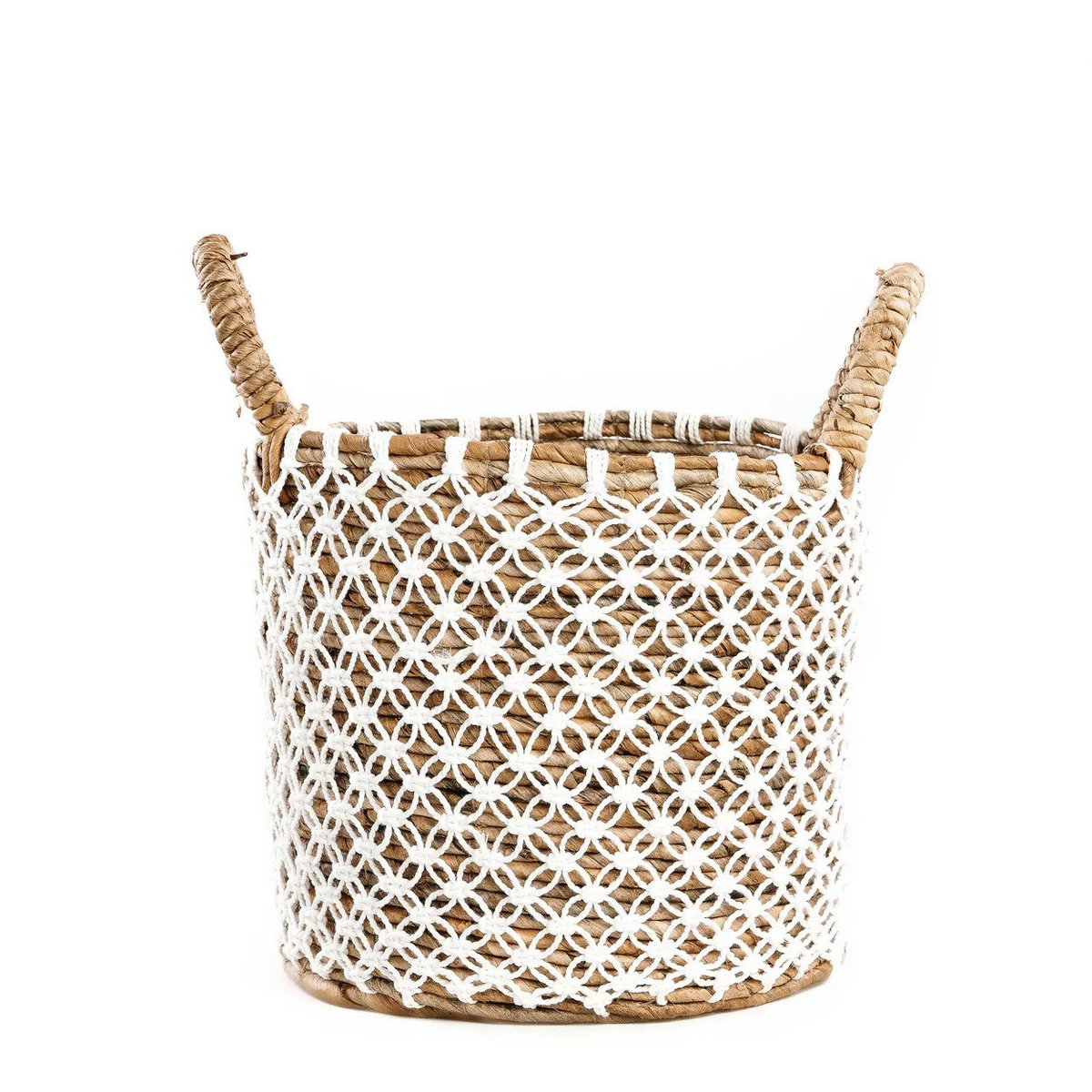 Der gekreuzte Macrame -Korb - s