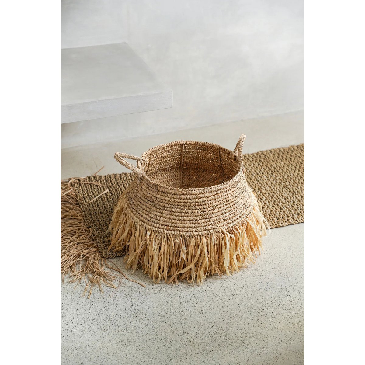 Die Raffia Deluxe -Körbe - natürlich - Medium