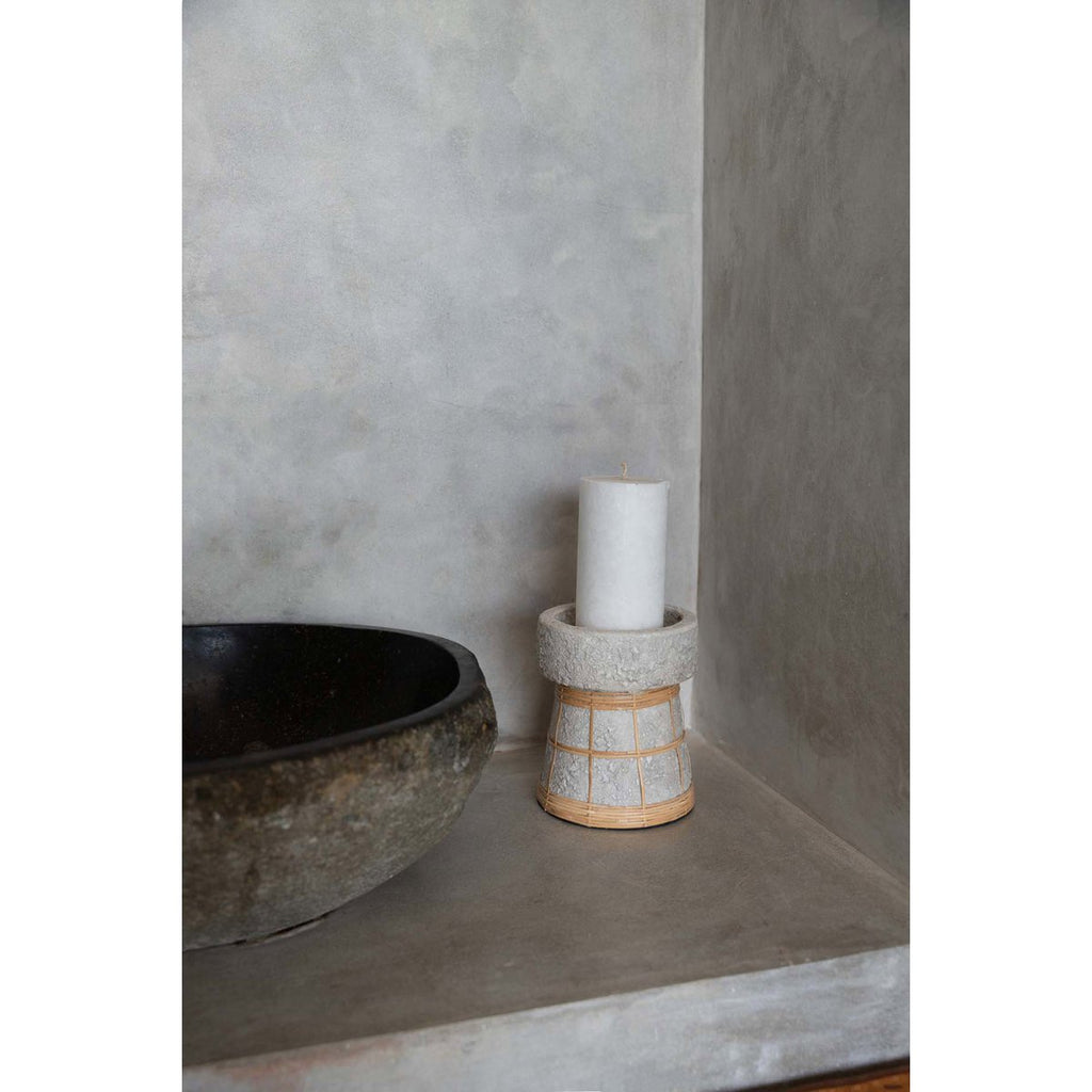 Der Serene Kerzenhalter – Beton Natur – L
