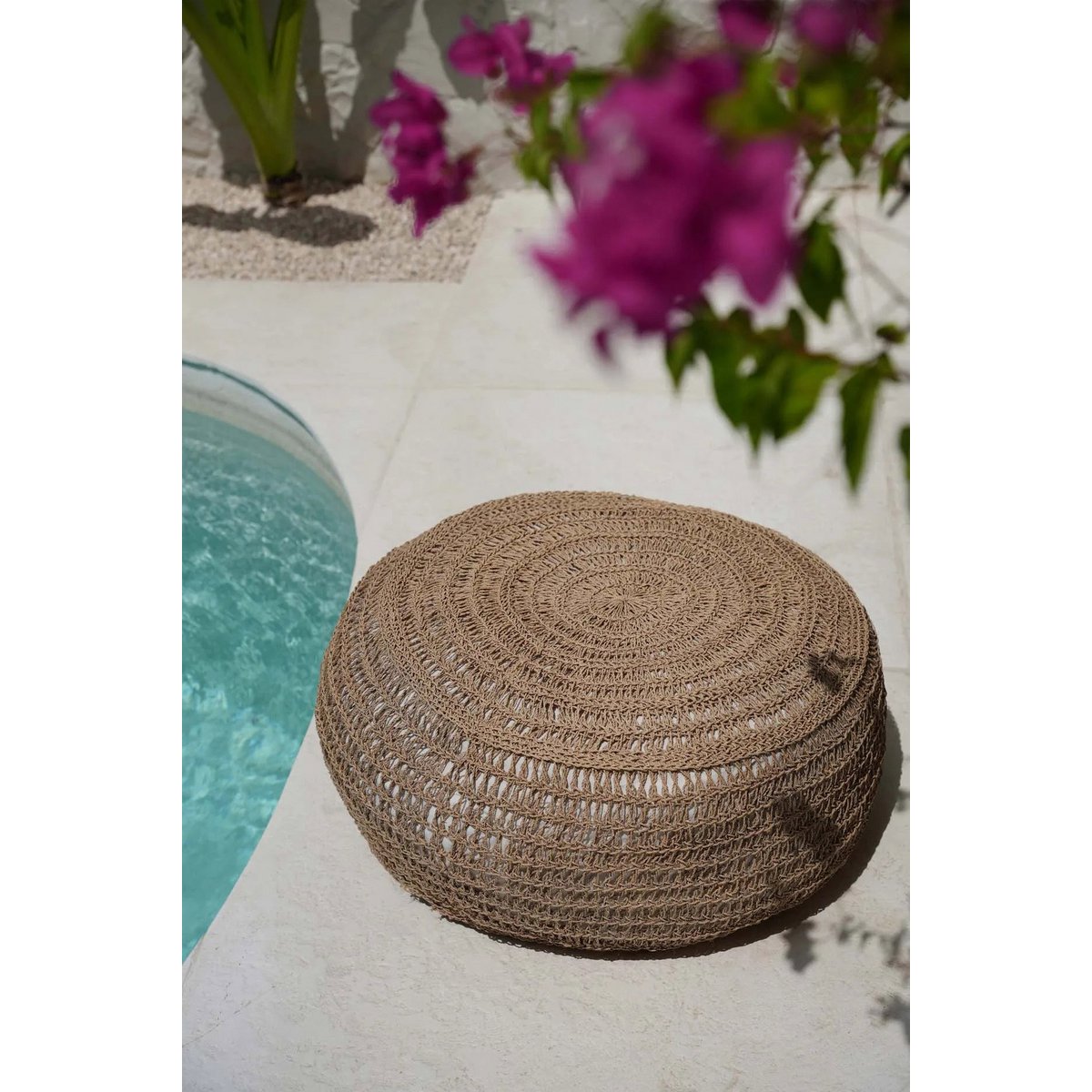 Der Sitzhocker aus Seegras – Natur – M