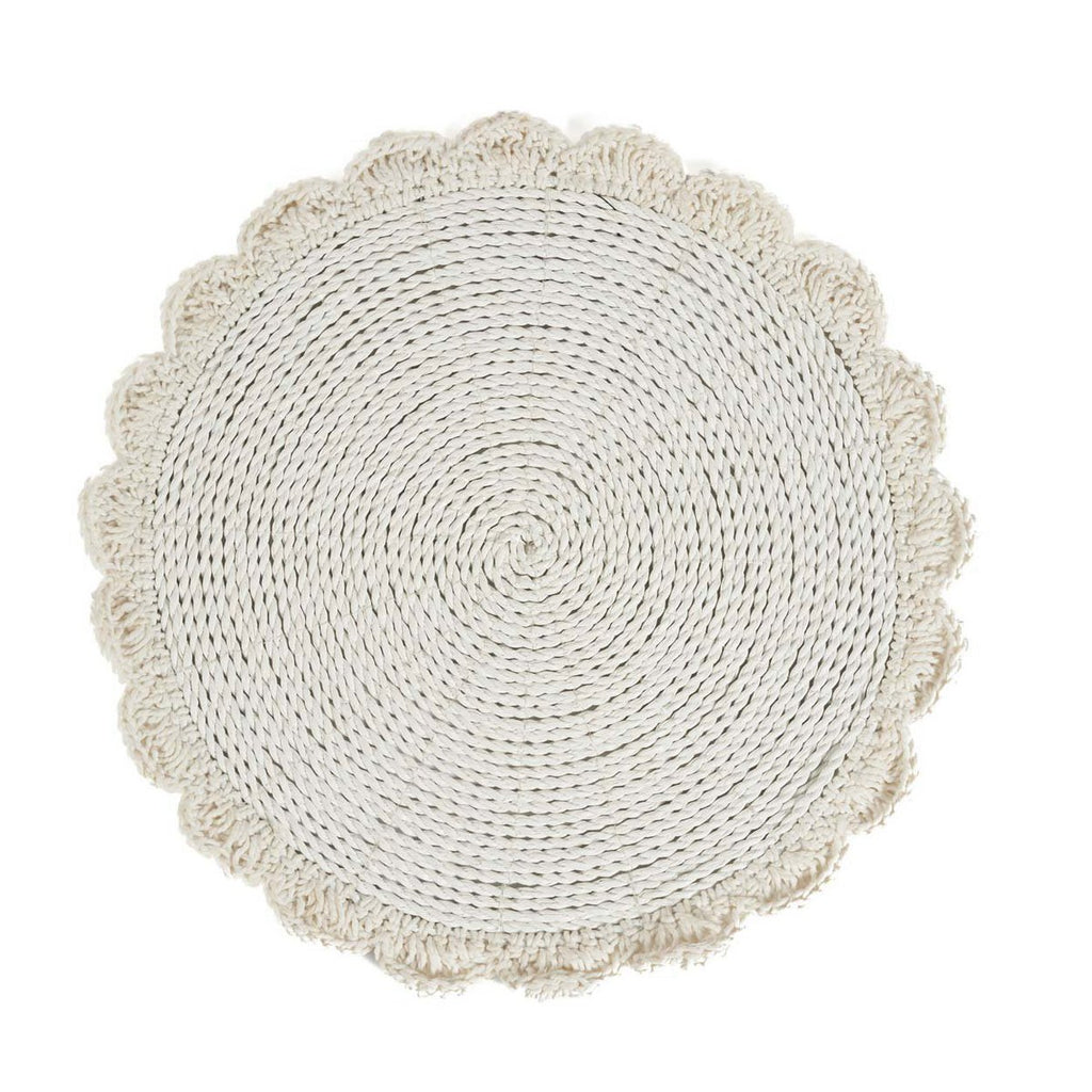 Das Makramee-Tischset „Hochzeit“ – Natur