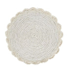 Das Makramee-Tischset „Hochzeit“ – Natur