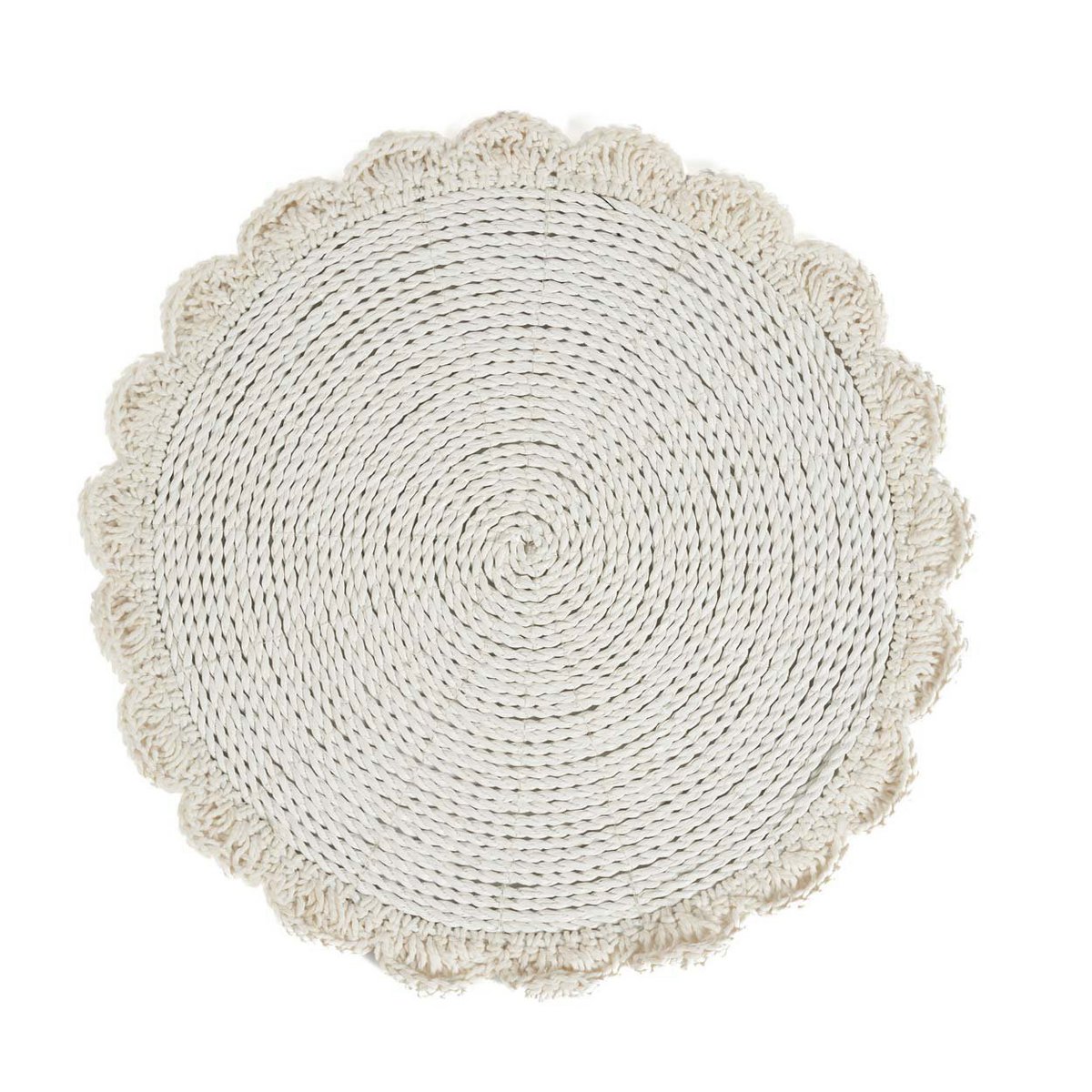 Das Makramee-Tischset „Hochzeit“ – Natur