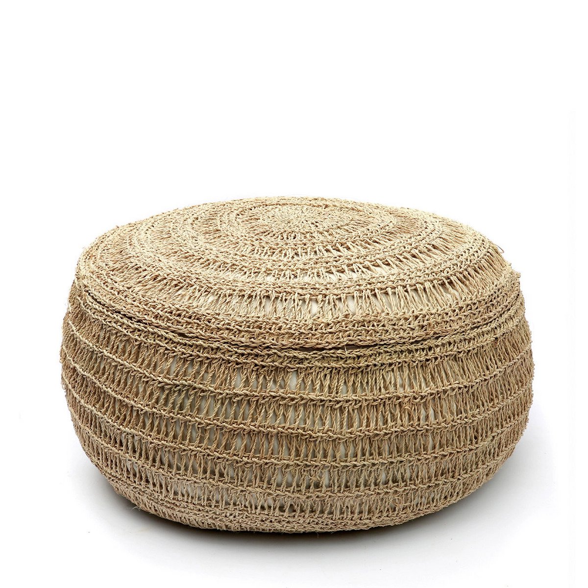 Der Sitzhocker aus Seegras – Natur – M