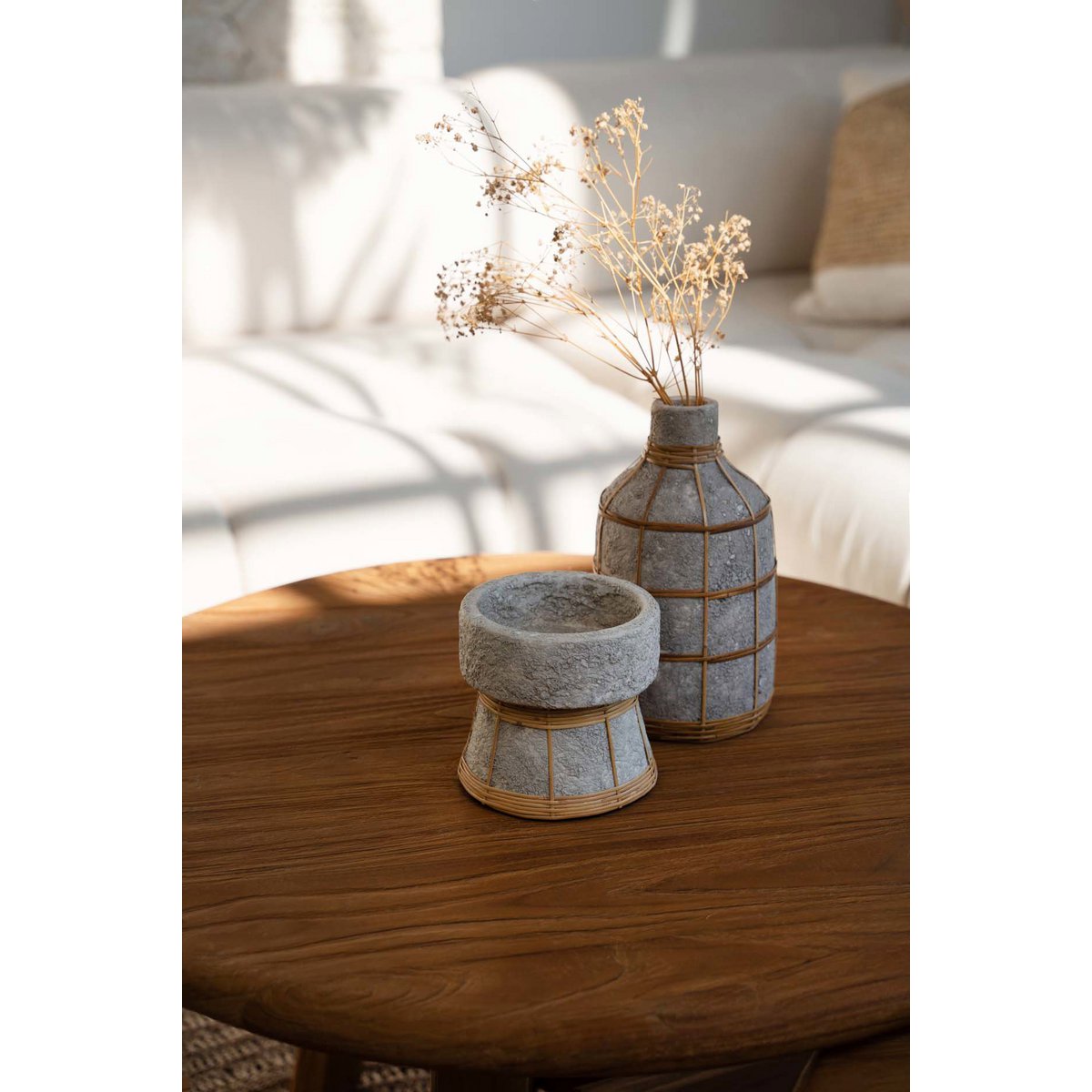 Der Serene Kerzenhalter – Beton Natur – S