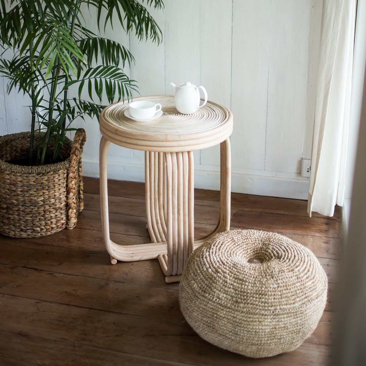 Hocker | Sitzsack TELU aus Bast