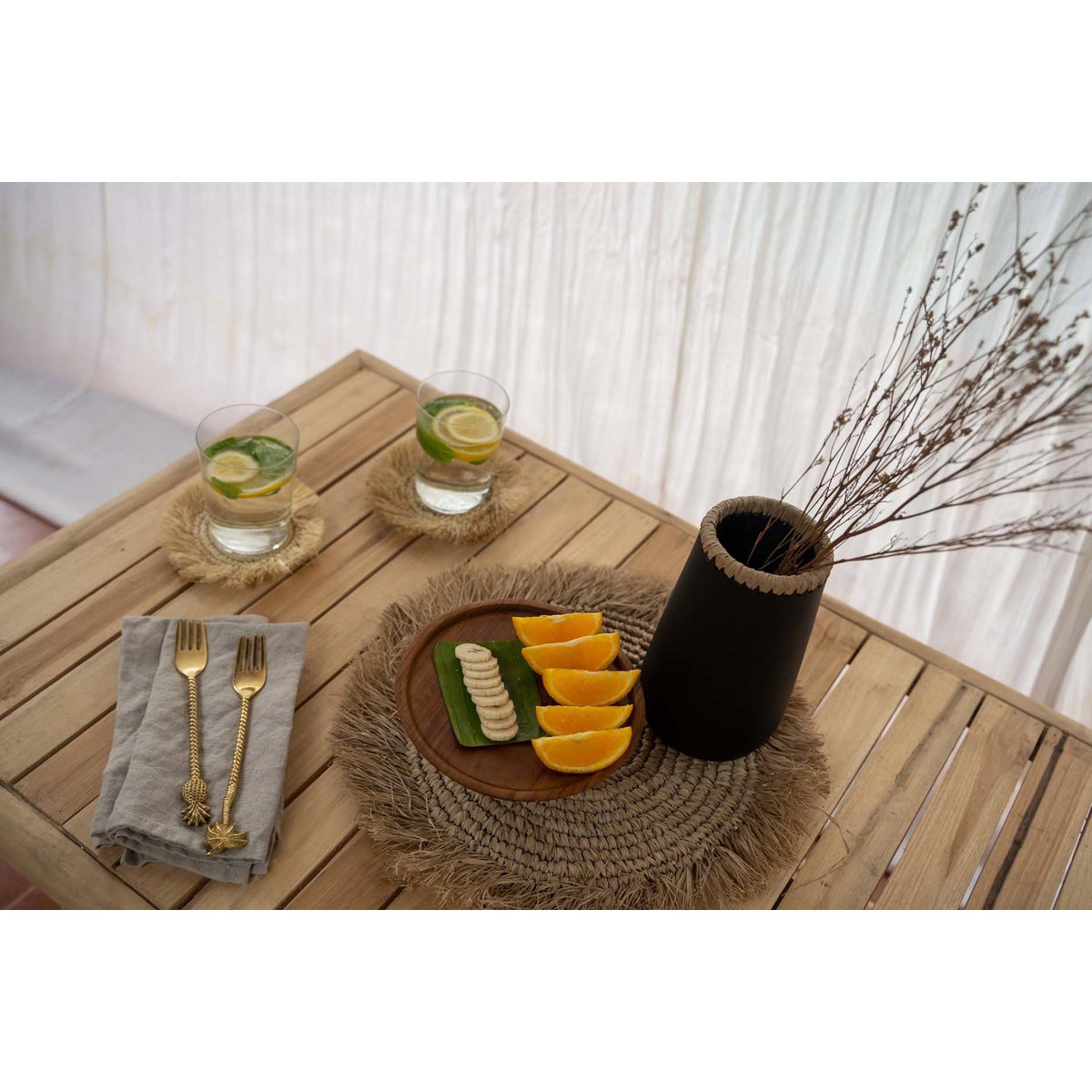 Das Seegras Raffia Tischset – Natur