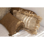 Die Raffia -Kissenbedeckung rechteckig - natürlich - 30x50