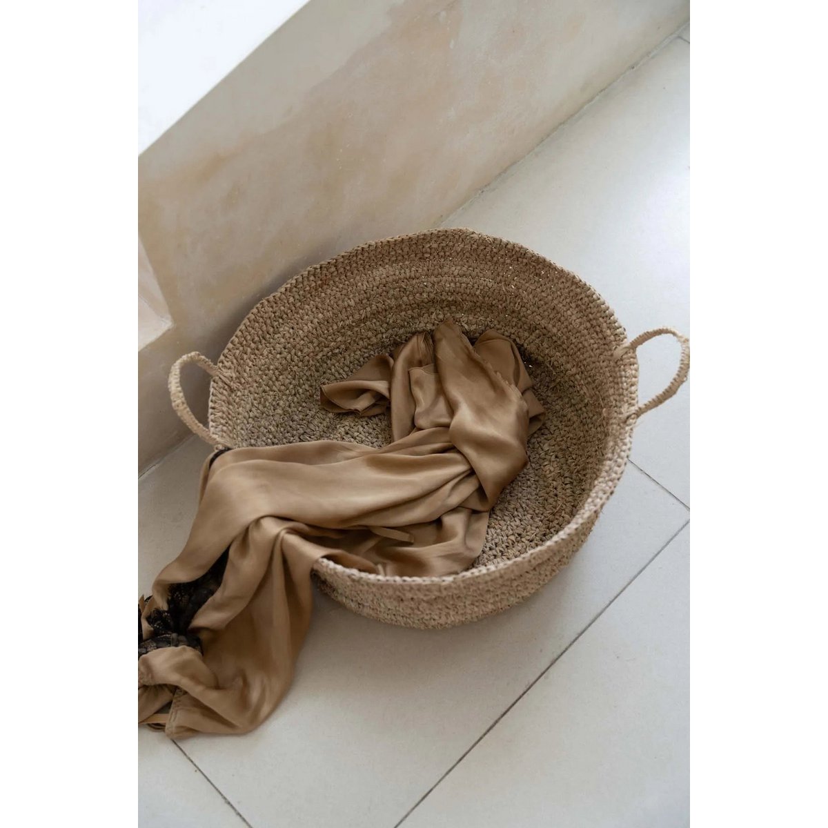 Die Raffia-Korbtabletts – Natur – L