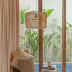 Rattanlampe | Boho Lampenschirm | Pendelleuchte LIKU