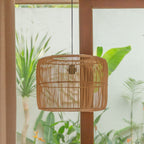 Rattanlampe | Boho Lampenschirm | Pendelleuchte LIKU