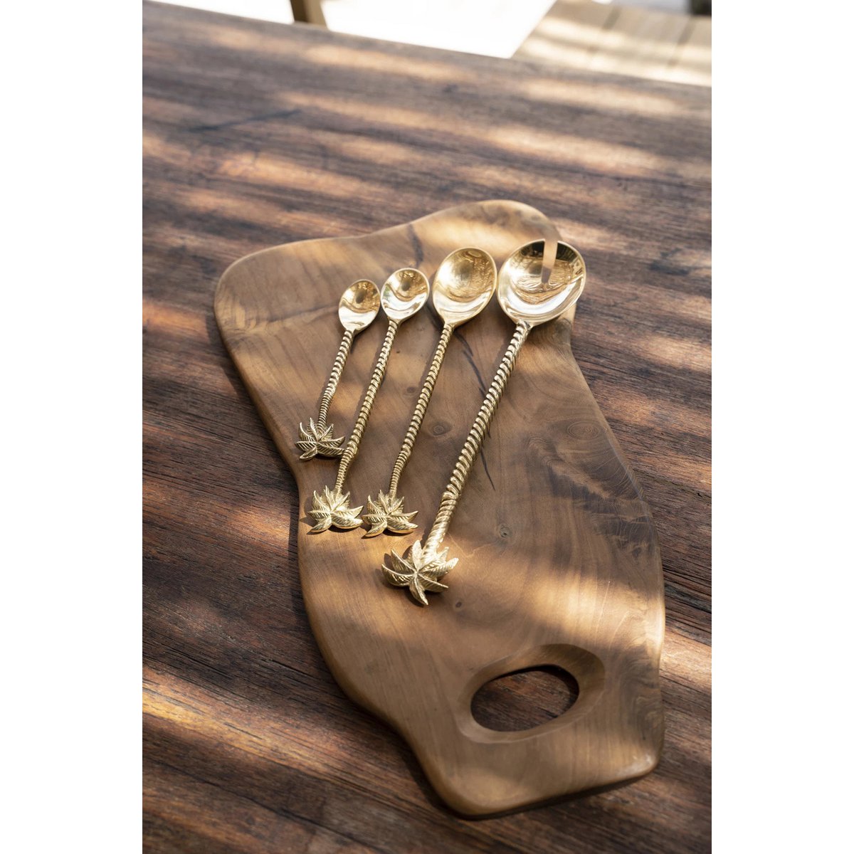 Der lange Löffel „Palme“ – Gold
