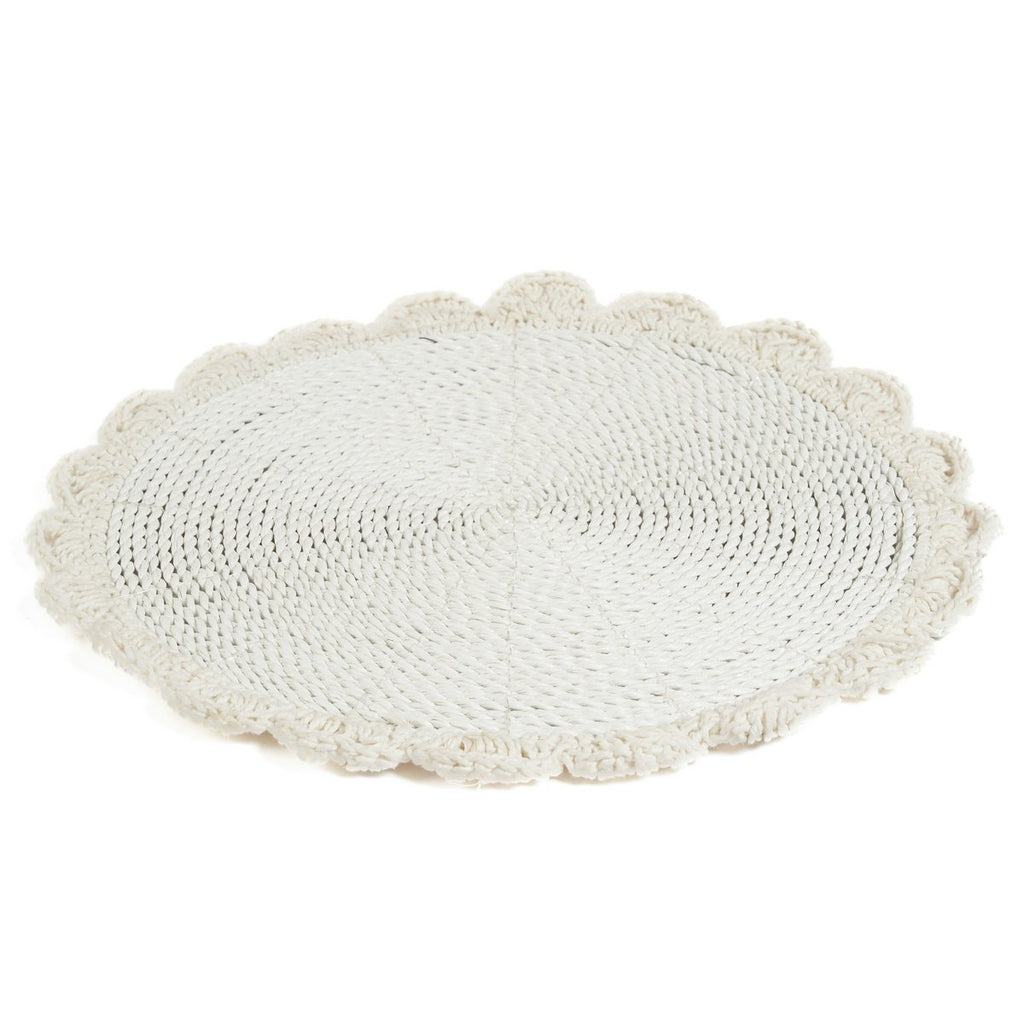 Das Makramee-Tischset „Hochzeit“ – Natur