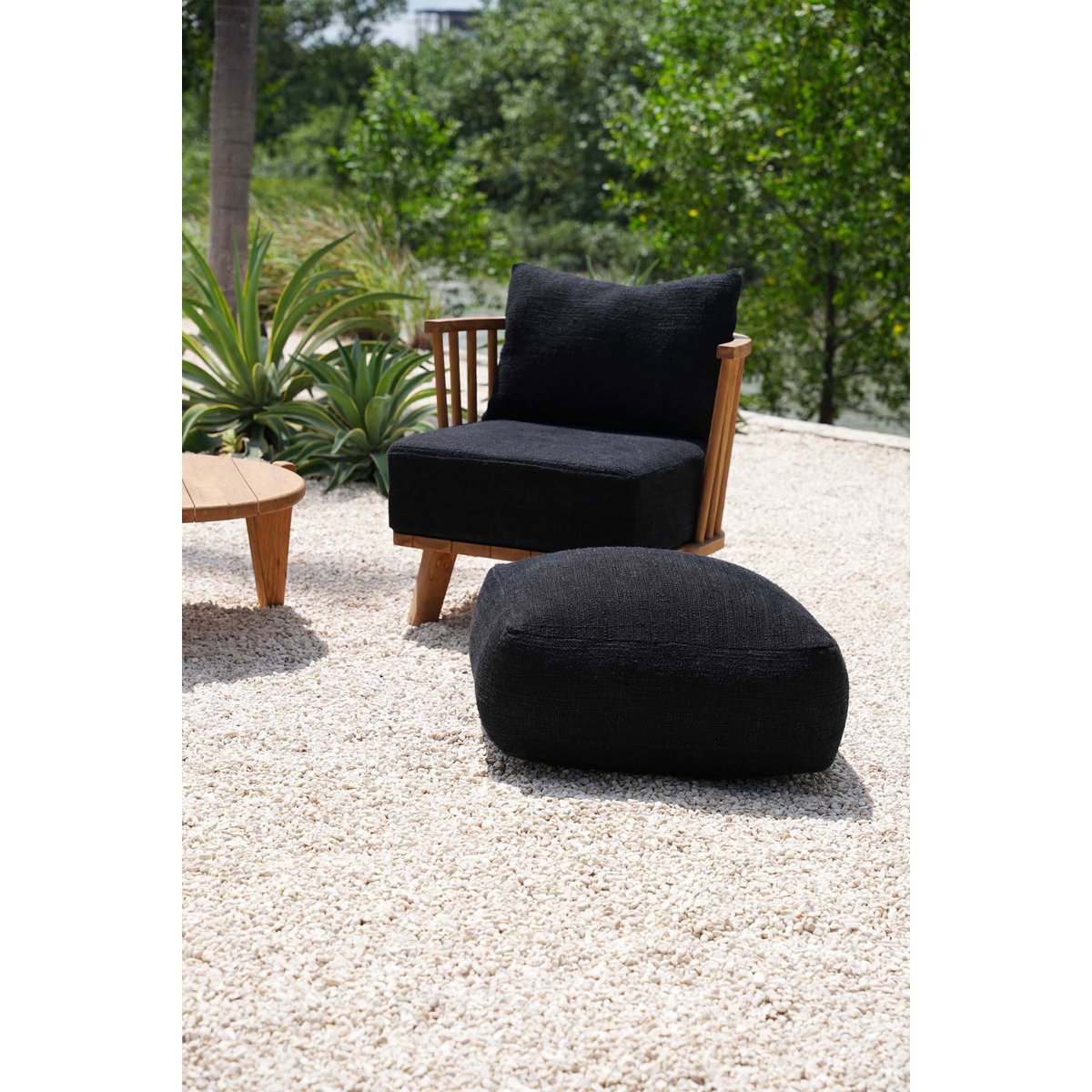 Der bequeme Sitzhocker – Schwarz