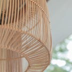 Rattanlampe | Boho Lampenschirm | Pendelleuchte LIKU