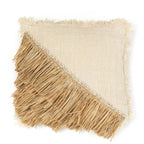 Der Kissenbezug aus Raffia-Baumwolle - Naturweiß - 60x60