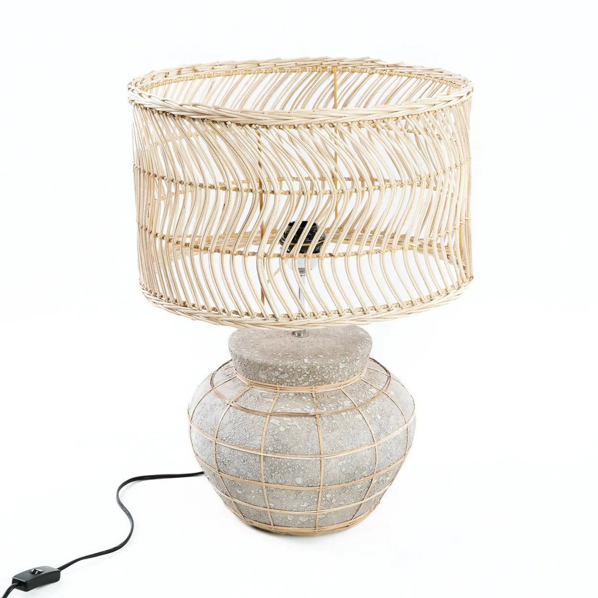 Die Kythira Tischlampe – Naturbeton
