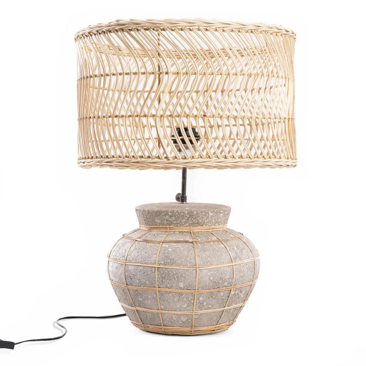 Die Kythira Tischlampe – Naturbeton