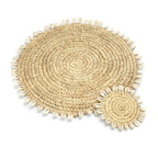 Das Raffia Shell Tischset - Natürlich