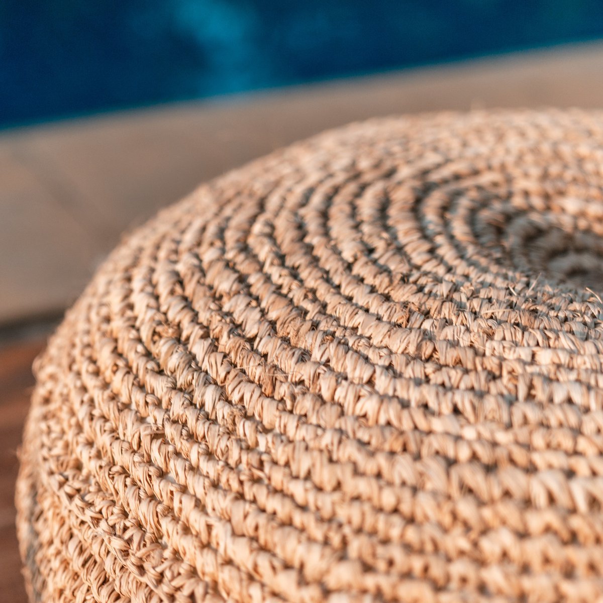 Hocker | Sitzsack TELU aus Bast