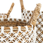 Der gekreuzte Macrame -Korb - s