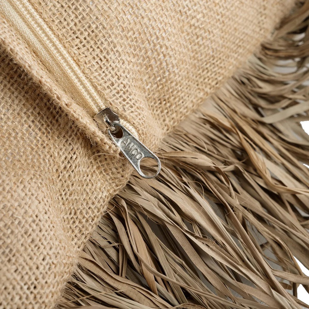 Der Bonita-Kissenbezug aus Jute – Natur – 60 x 60