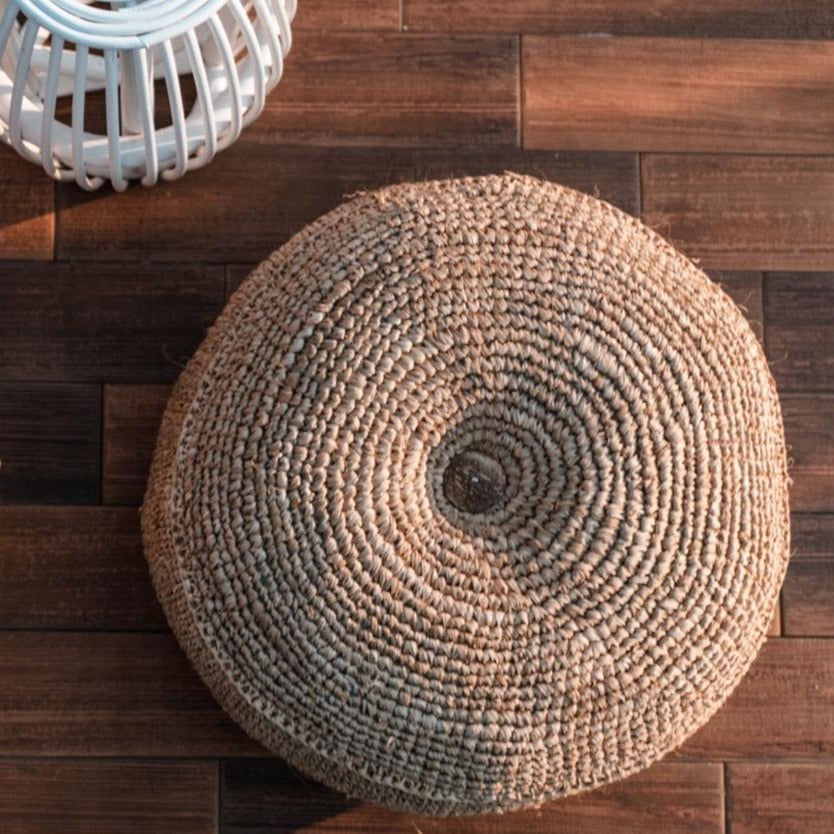 Hocker | Sitzsack TELU aus Bast
