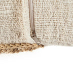 Der Raffia-Stempel-Kissenbezug – Natur