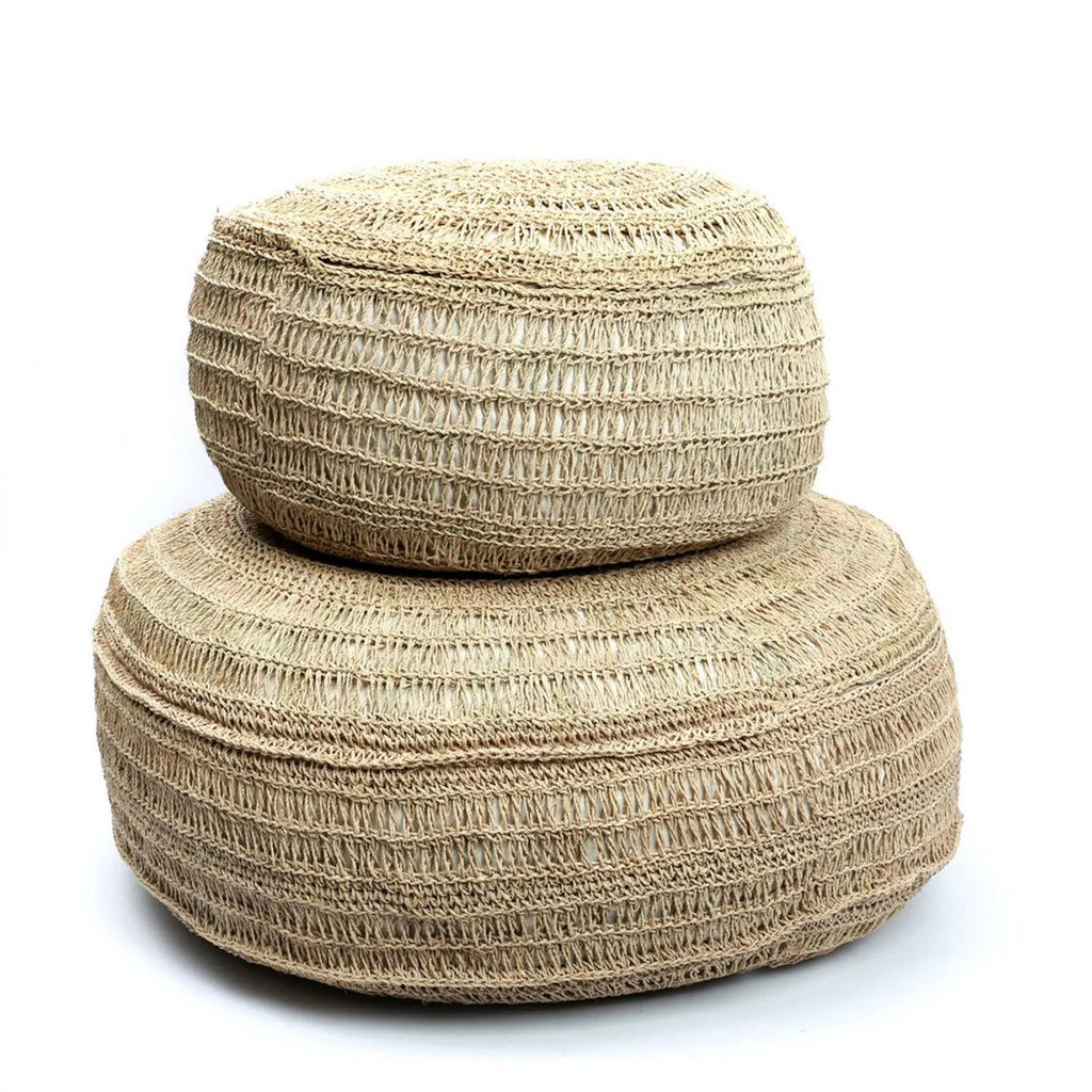 Der Sitzhocker aus Seegras – Natur – M