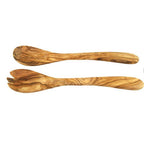 Salatbesteck KLEIN aus Olivenholz, ca. 21 cm